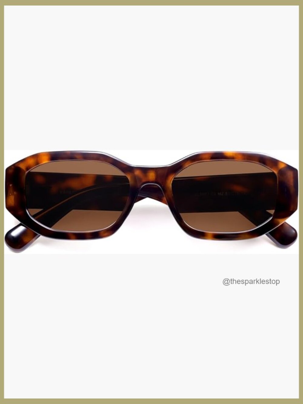 Trendy Polarized Hexagon Sunglasses for Women Men Retro 90s Rectangle Shades